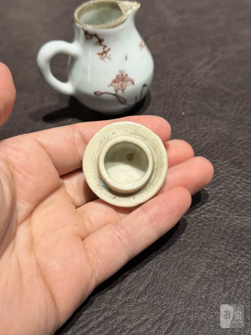 清乾隆 粉彩花鸟纹茶具一套25件 - 图72